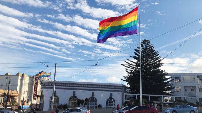 Castro Rainbow Flag - End of tour