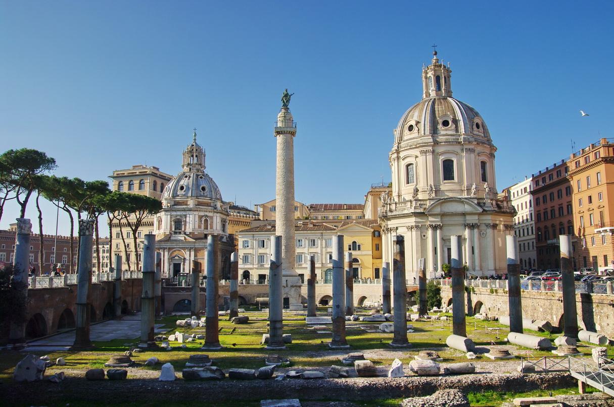 A photo of Trajan's Forum