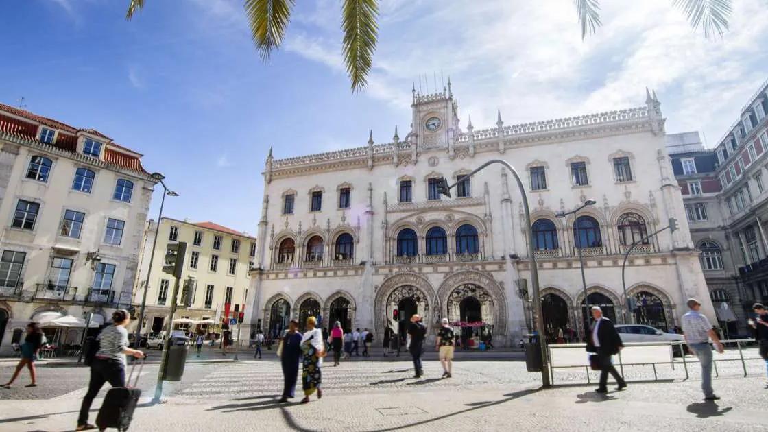A photo of Rossio Train Station