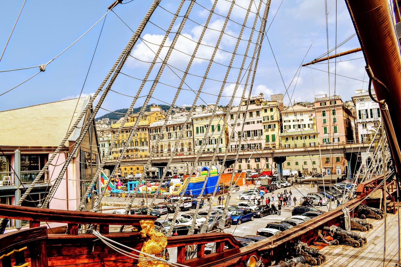 A photo of Genoa Old Port