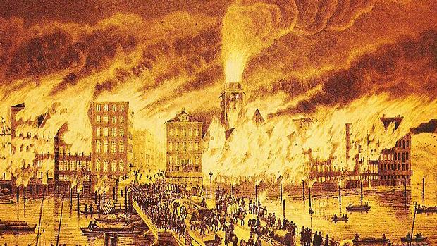 Historic Deichstrasse and the Great Fire of 1842